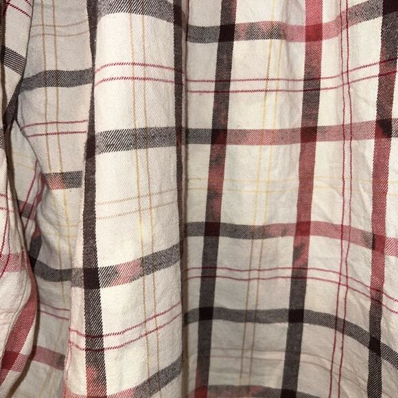 Men’s red and white flannel - Picture 4 of 5